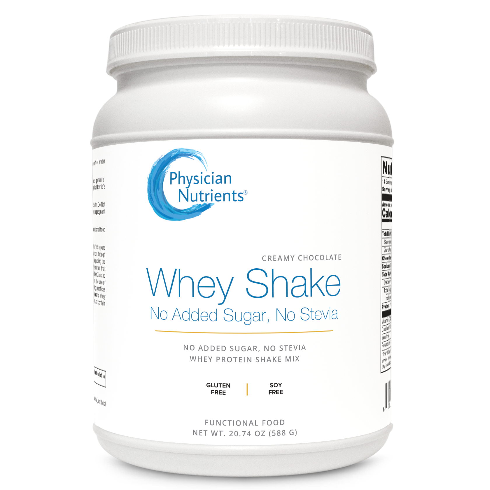 Whey Shake Creamy Chocolate - No Added Sugar, No Stevia Physician Nutrients Whey Shake Creamy Chocolate - No Added Sugar, No Stevia Physician Nutrients