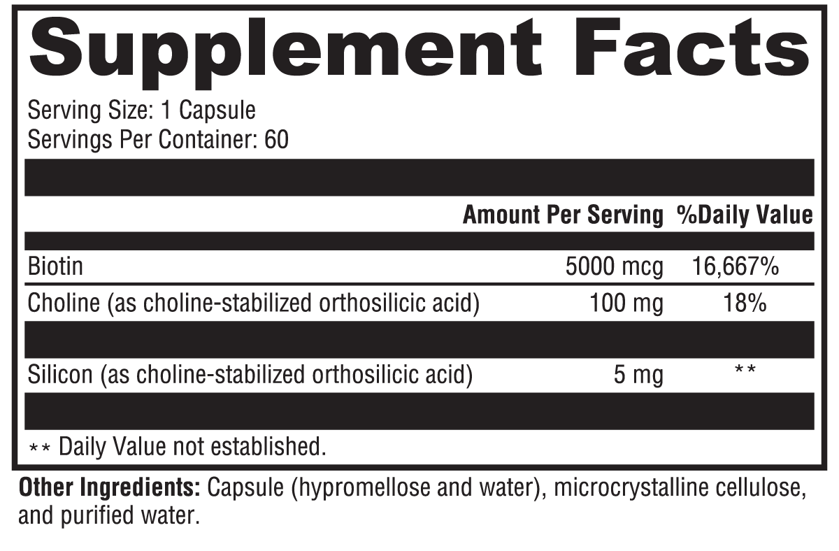 Physician Nutirients Radiance HSN Supplement Facts