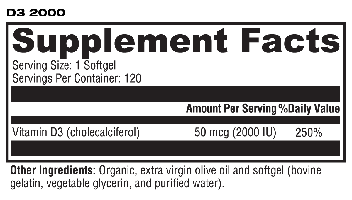 Vitamin D3 2000