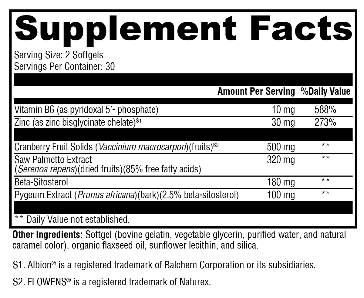 Prostate FLO 60 Softgels