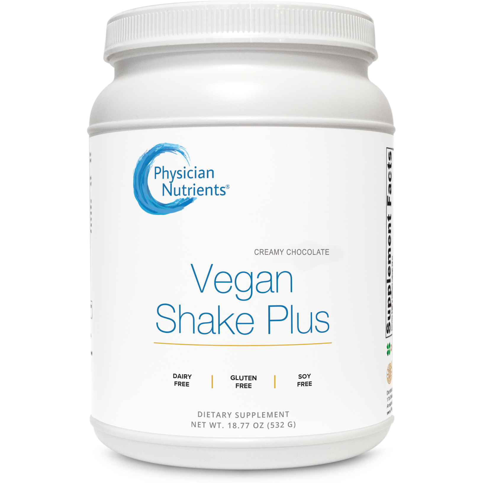 Physician Nutrients Vegan Shake Plus Creamy Chocolate