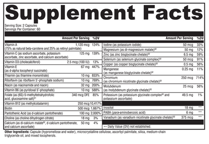 MultiNutrients without Iron