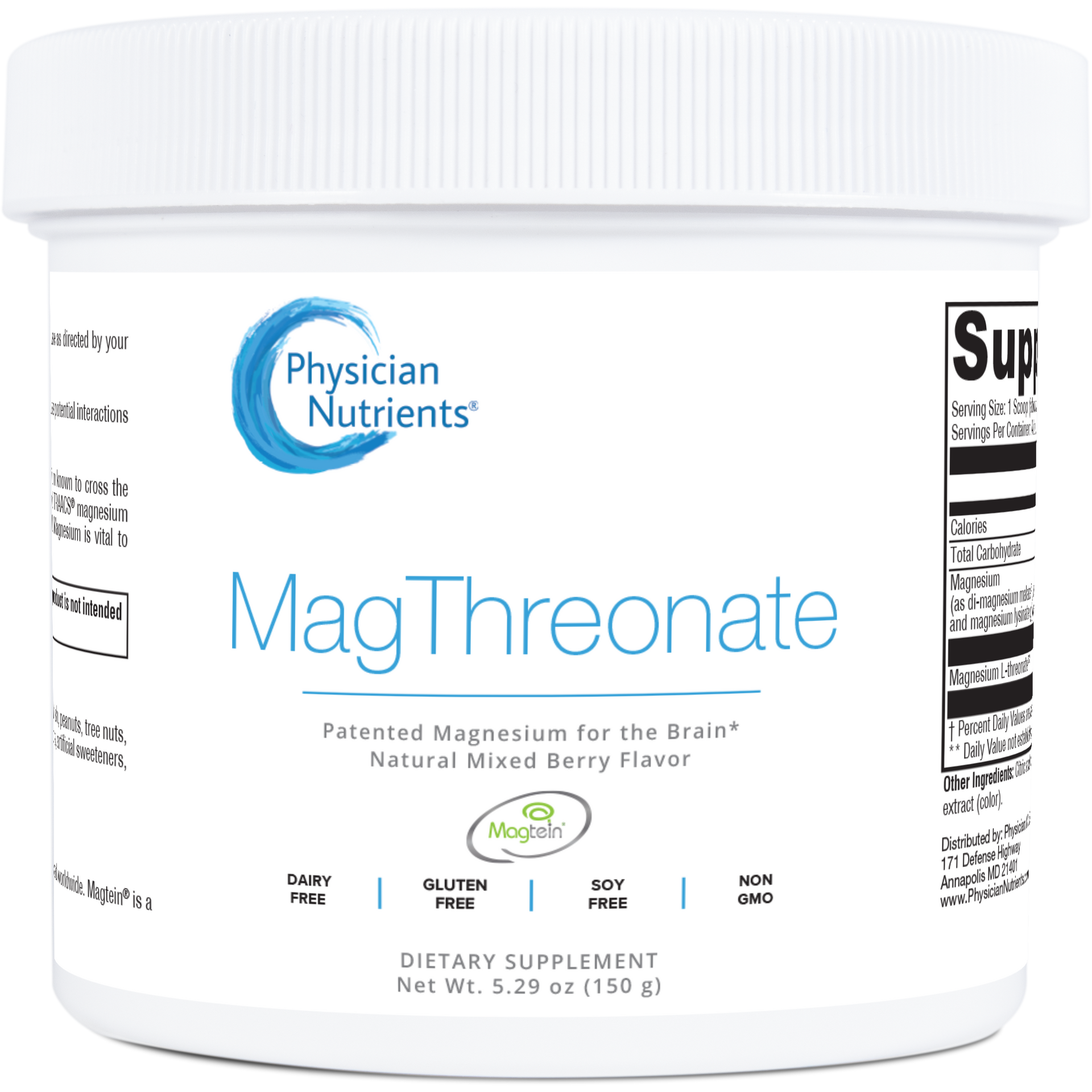 MagThreonate with Magtein Magnesium L-Threonate – Physician Nutrients