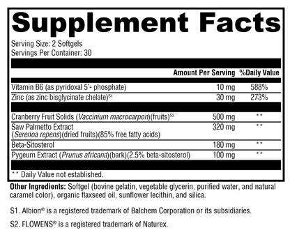 Prostate FLO 60 Softgels